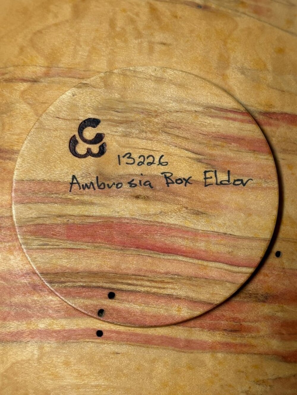 Ambrosia Box Elder Bowl by Warren Carpenter – Hand‑Turned, Signed & Numbered - Picture 5 of 9
